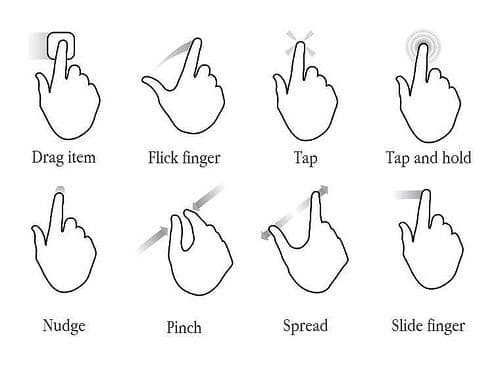 mobile gestures